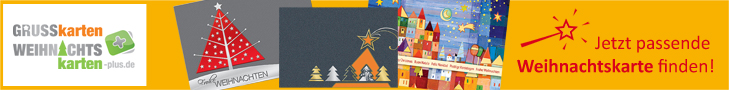 Weihnachtskartenmotive auch mit Logo auf der Titelseite